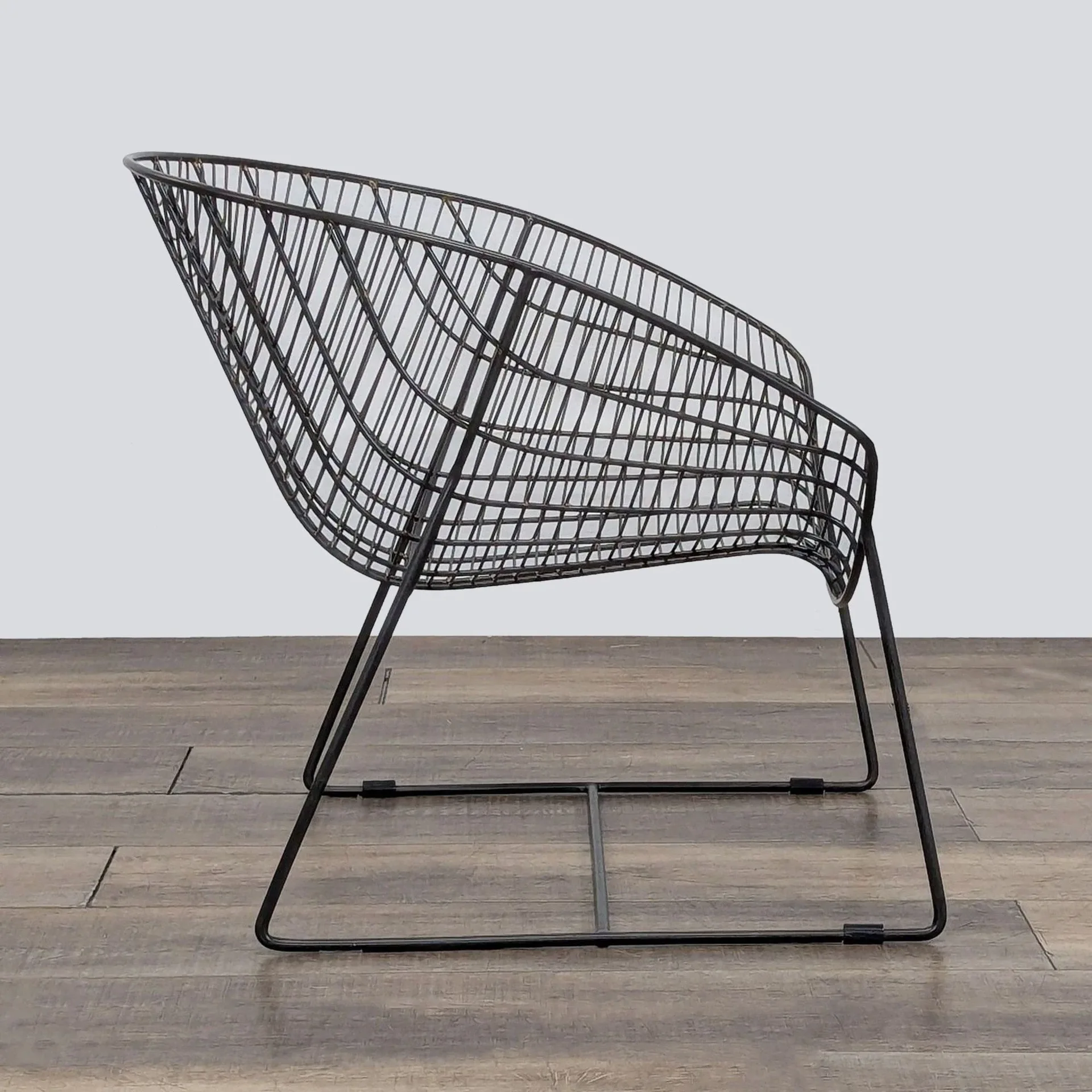 Black Metal Patio Chair