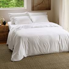 Solid White Cotton Bed
