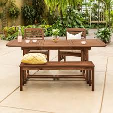 Rectangular Wood Outdoor Dining Table
