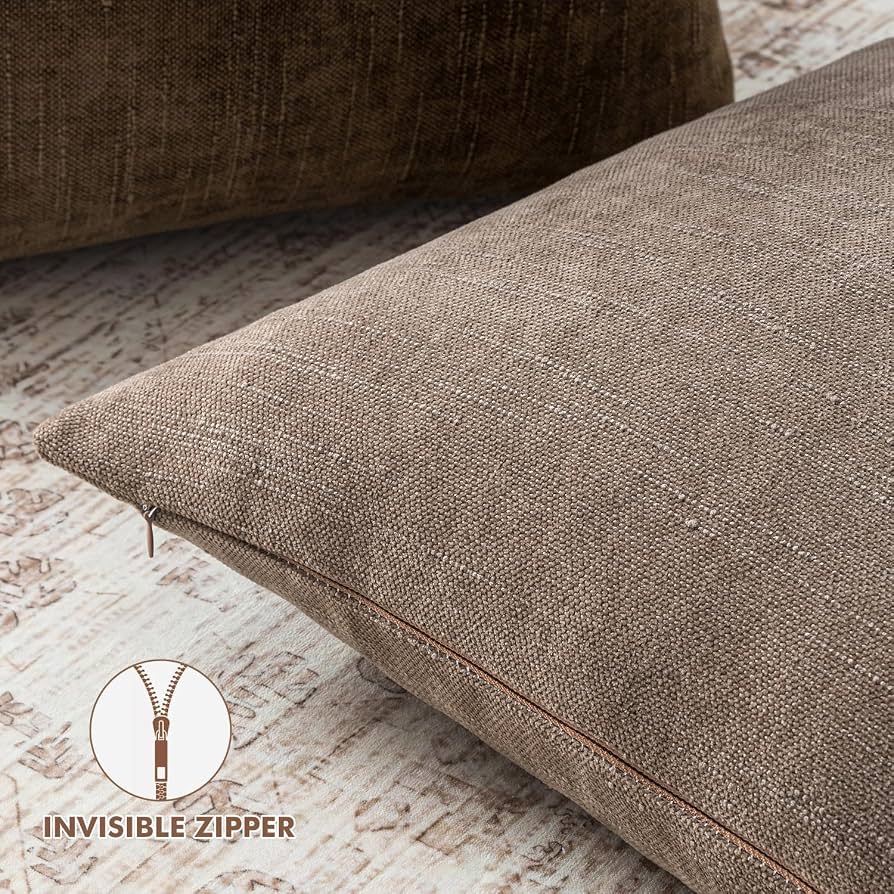 Textured Gray Throw Pillow