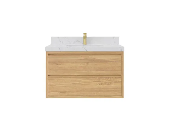 Natural Teak Bathroom Vanity