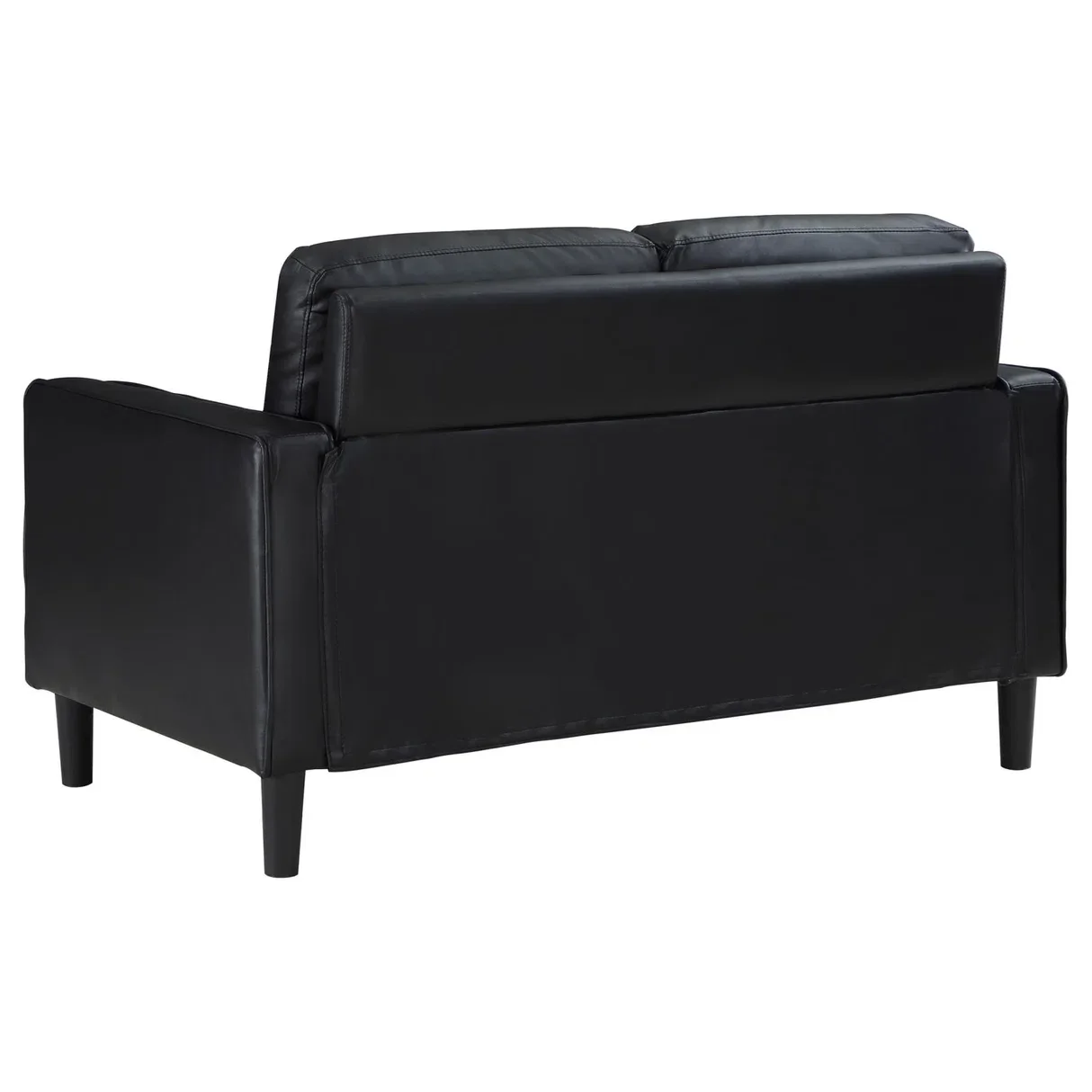 Modern Black Leather Sofa