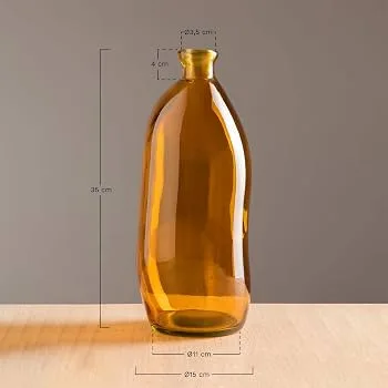Boyte Organic Glass Decorative Bottle Vase