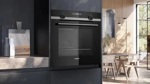 Siemens iQ500 HB537GBS3B Black/Stainless Steel Built-In Single Oven