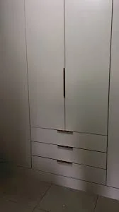 Minimalist White Wardrobe Cabinet