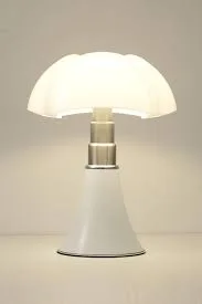 Pipistrello White Metal Table Lamp