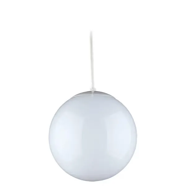 Generation Lighting White Glass Globe Pendant Light