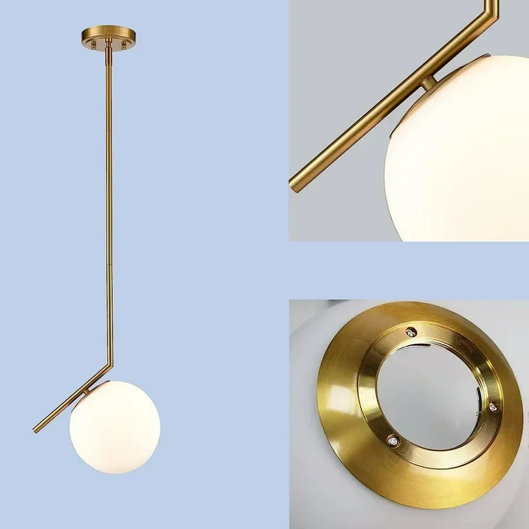 Gold Globe Pendant Light