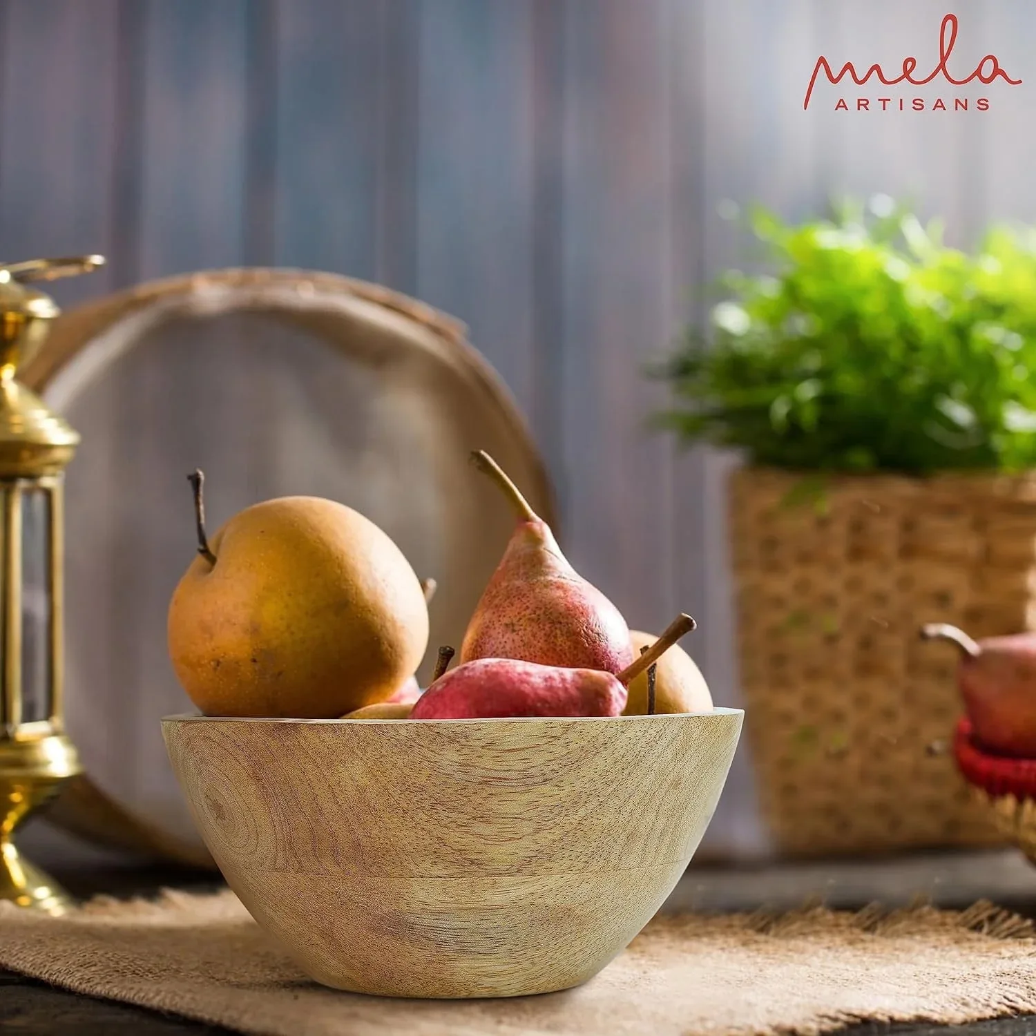Natural Wood Decorative Bowl