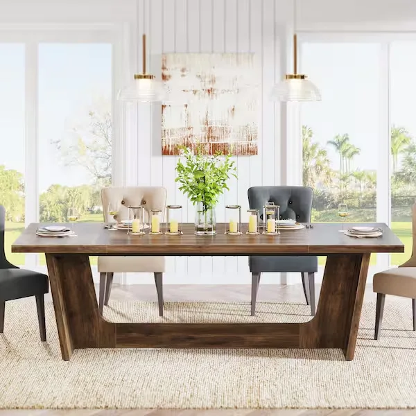 Moronia Rectangular Wooden Dining Table