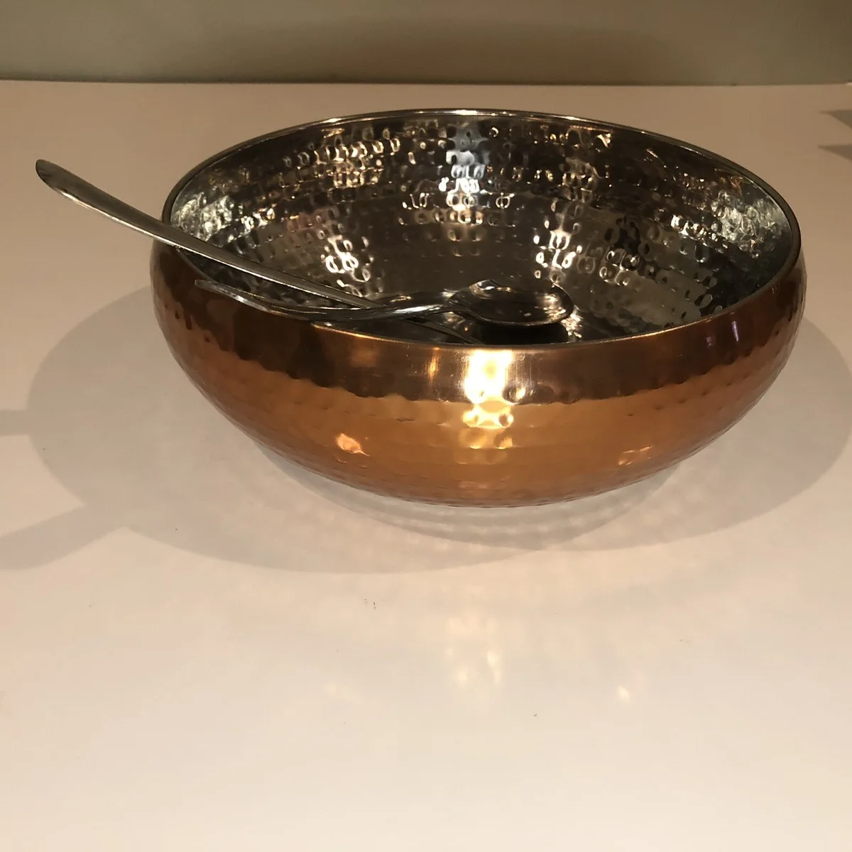 Polished Steel Decorative Bowl