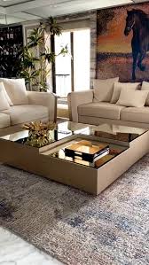 Rectangular Glass Modular Coffee Table