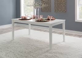 Asherton White Rectangular Dining Table