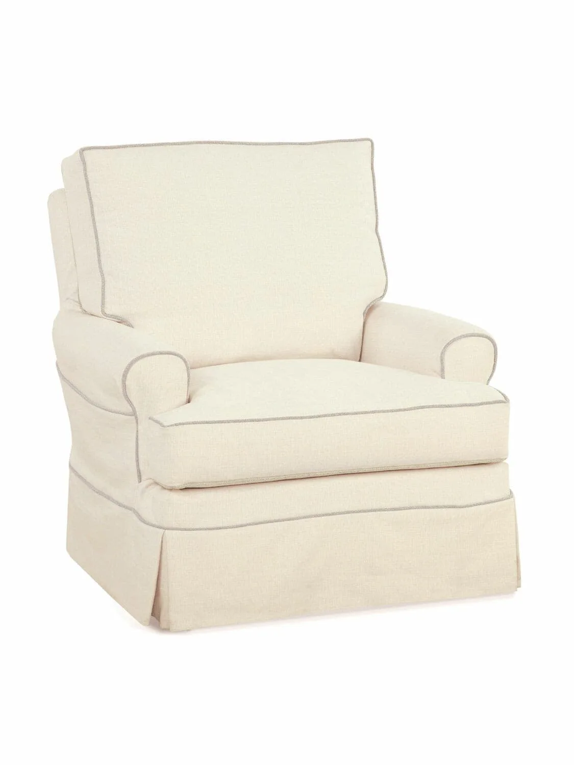 Seaport Cream Slipcovered Armchair