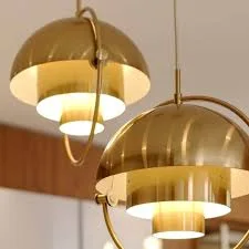Brushed Brass Multi-Lite Pendant Light