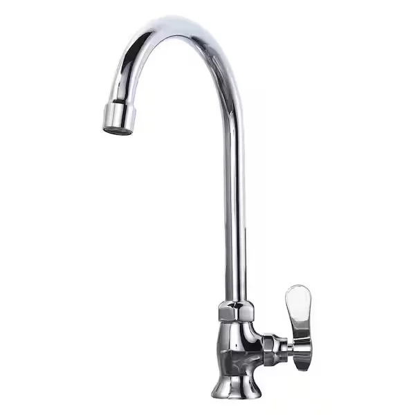 Polished Chrome Gooseneck Faucet