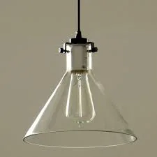 Conical Glass Pendant Light