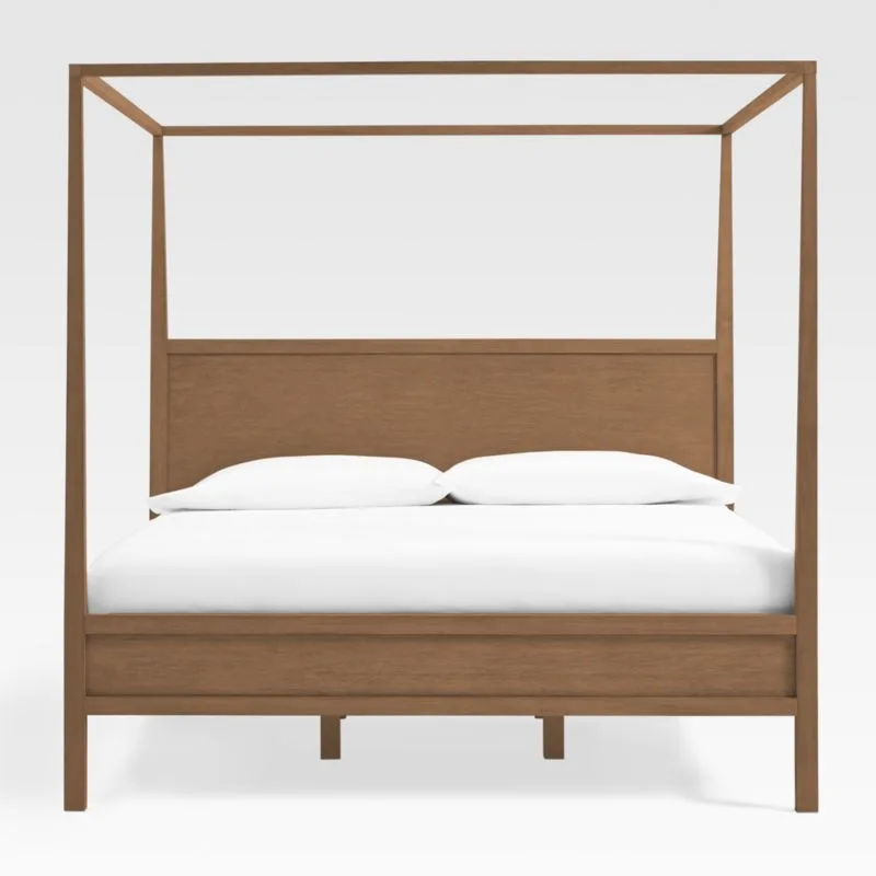 Keane Modern Wood Canopy Bed