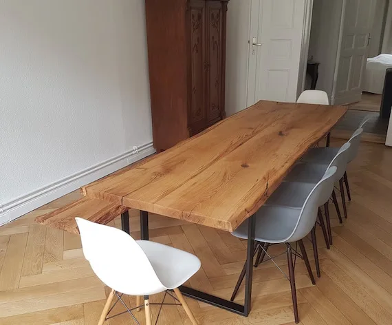 Rectangular Oak Dining Table