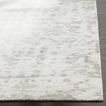 Tibetan Collection Silver Abstract Area Rug