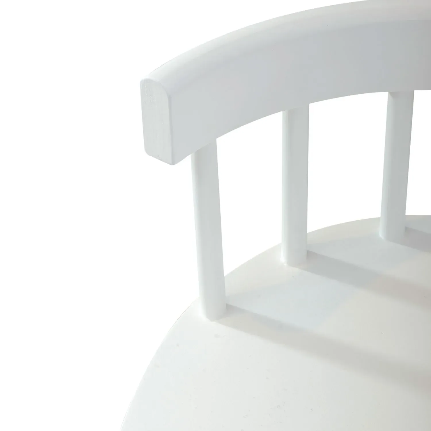 White Modern Windsor Dining Chair