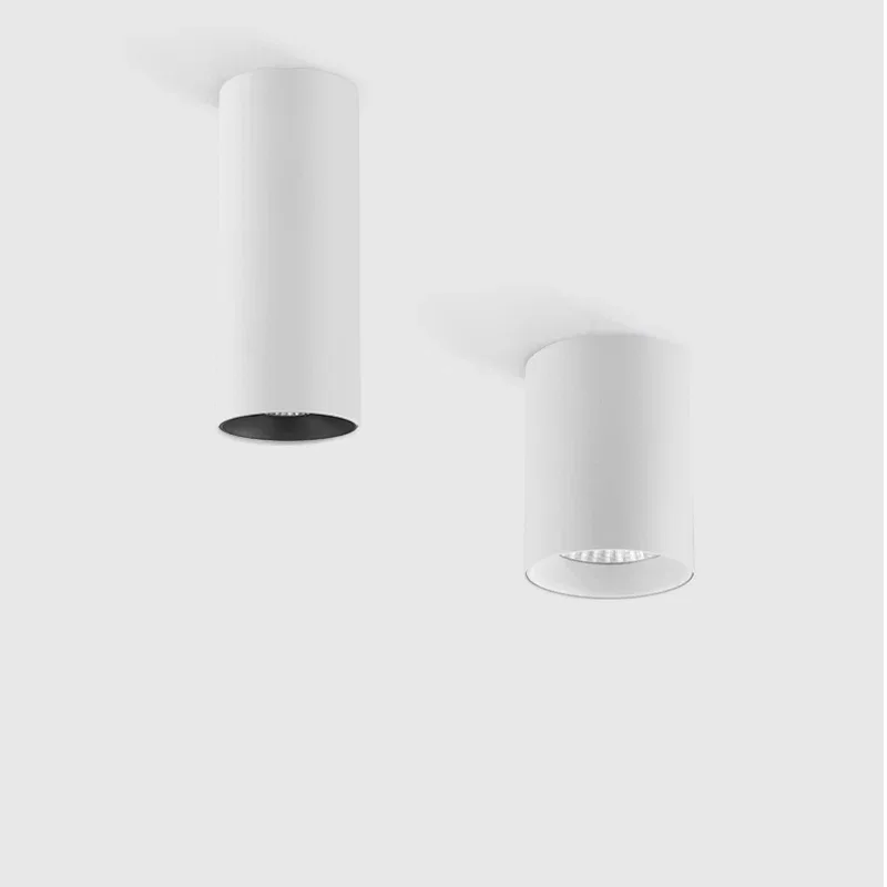 Modern White Round Ceiling Cylinder Light