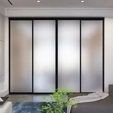 Black Aluminum Sliding Closet Doors