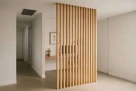 Hardwood Slat Room Dividers 2x6 | Hardwood Partitions