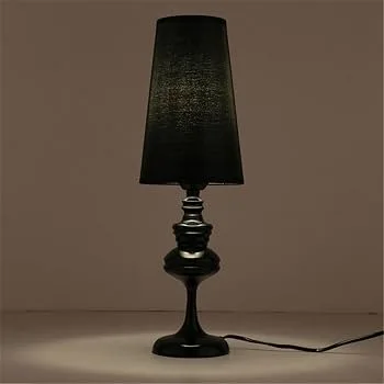 Black Conical Table Lamp