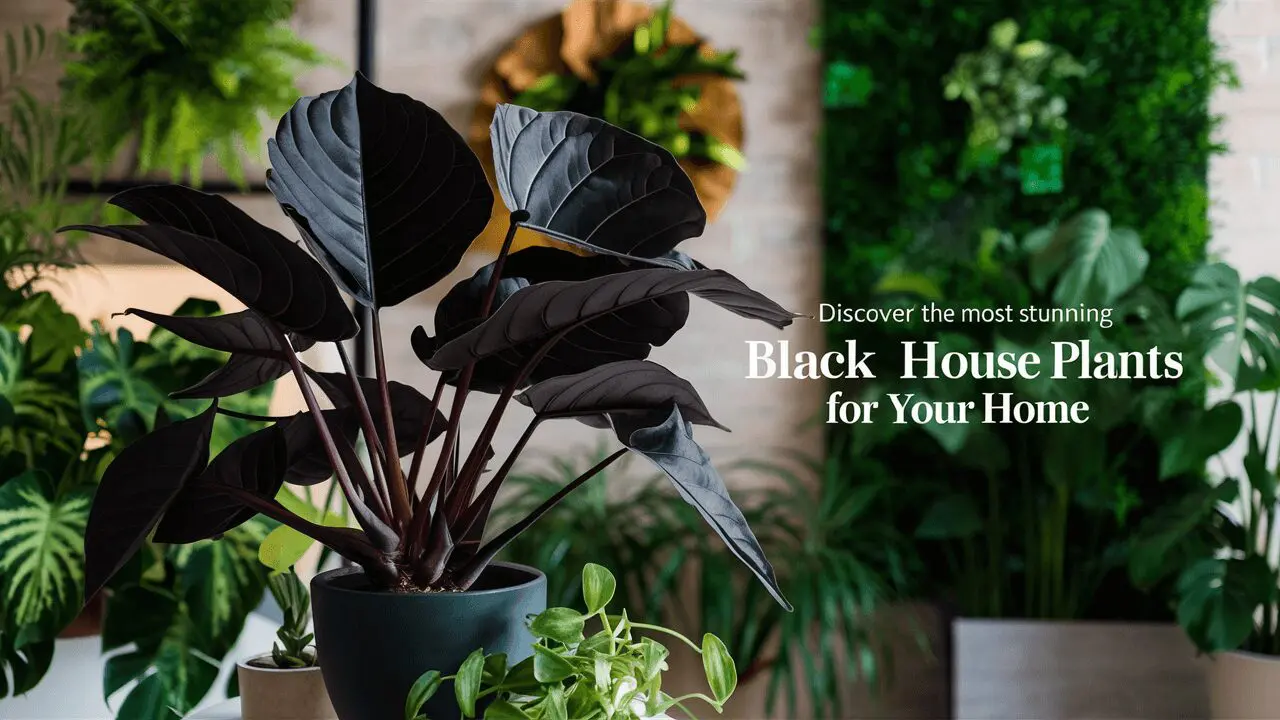 Matte Black Potted Plant