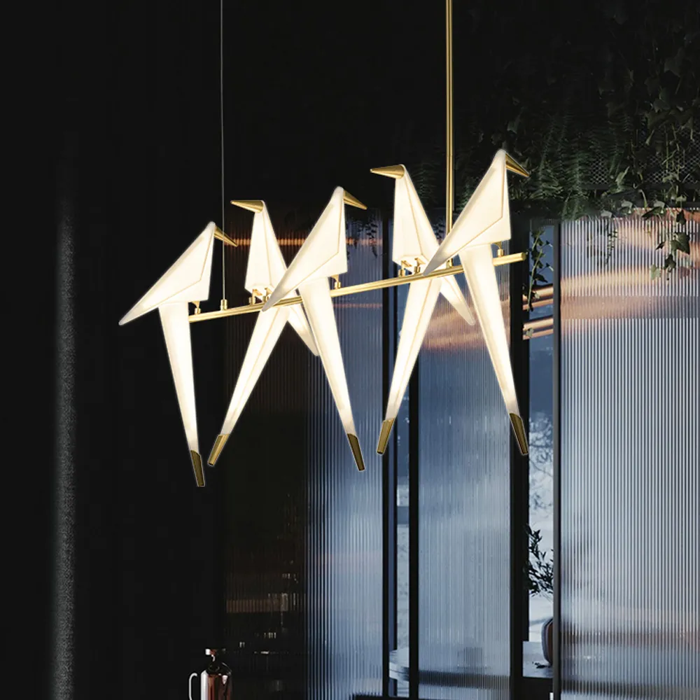 Origami Bird Linear Pendant Light