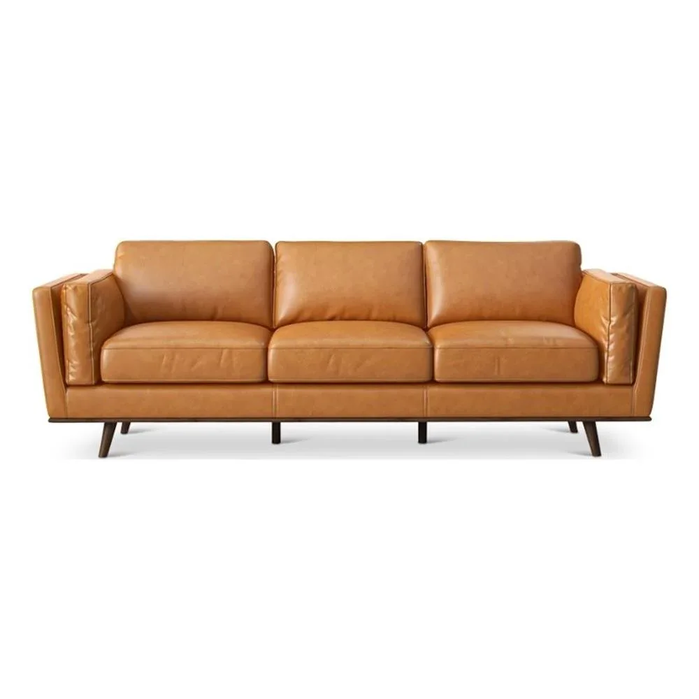 Tan Leather Sofa