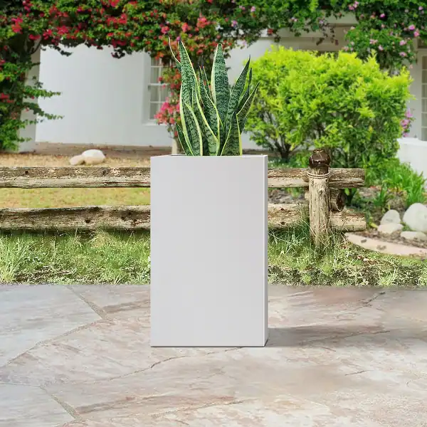 Plantara Modern Square Concrete Potted Plant