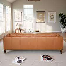 Brixton Tan Leather Sofa