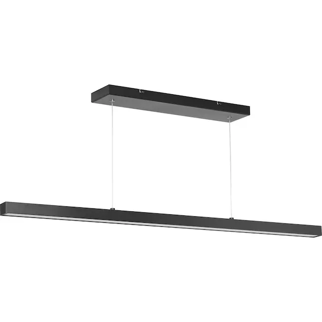 Planck Matte Black Linear Pendant Light