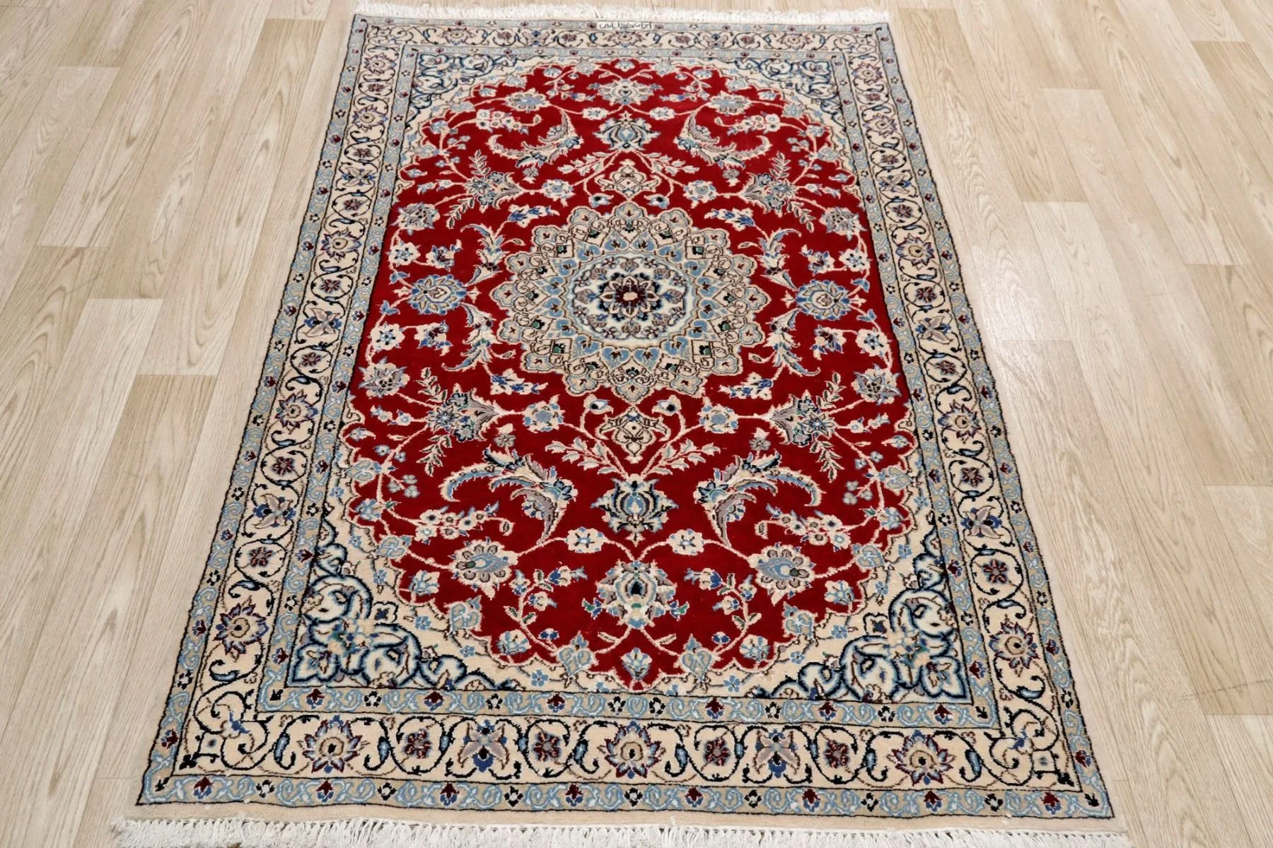 Nain Red Traditional Area Rug