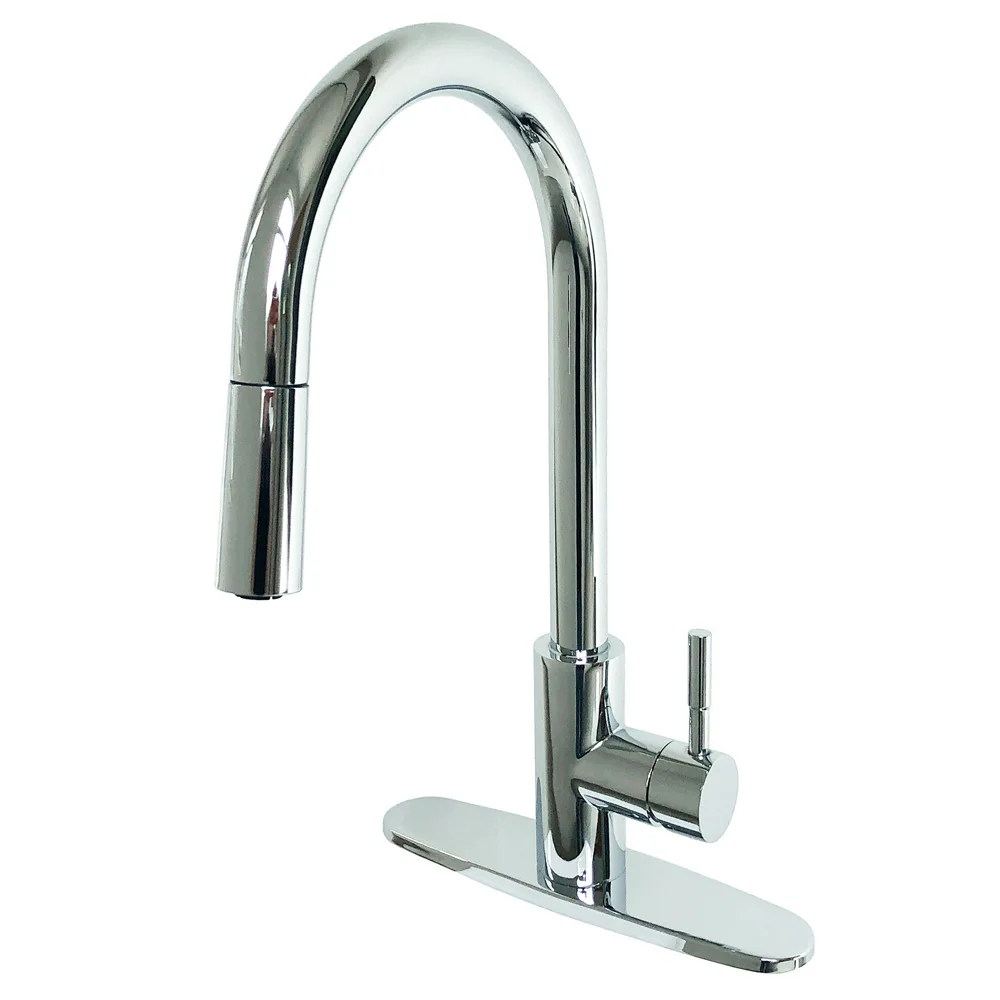 Chrome Gooseneck Kitchen Faucet