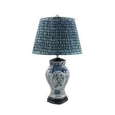 Blue and White Chinoiserie Table Lamp