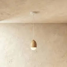 Castanea Natural Wood Pendant Light
