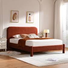 Curved Upholstered Bed