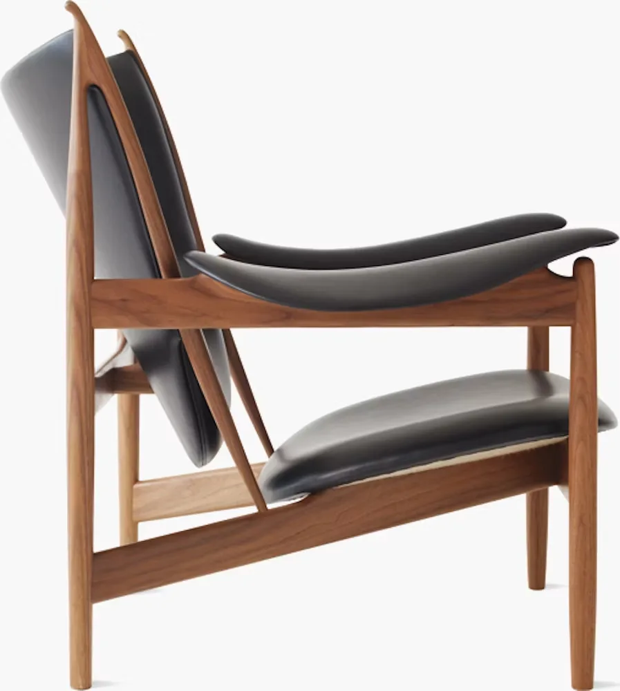 Chieftain Mid-Century Modern Leather Armchair
