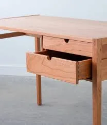 Garfield Minimalist Natural Wood Writing Desk