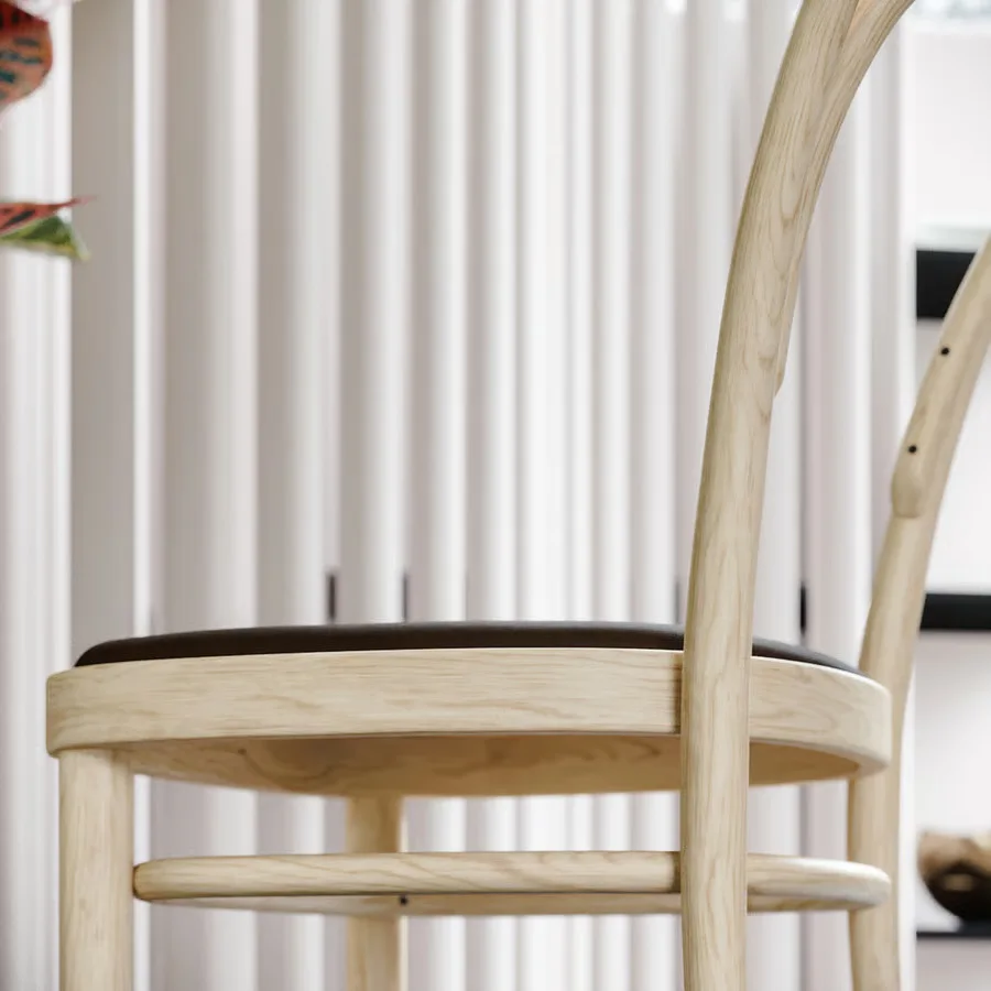 Natural Wood Bentwood Dining Chair