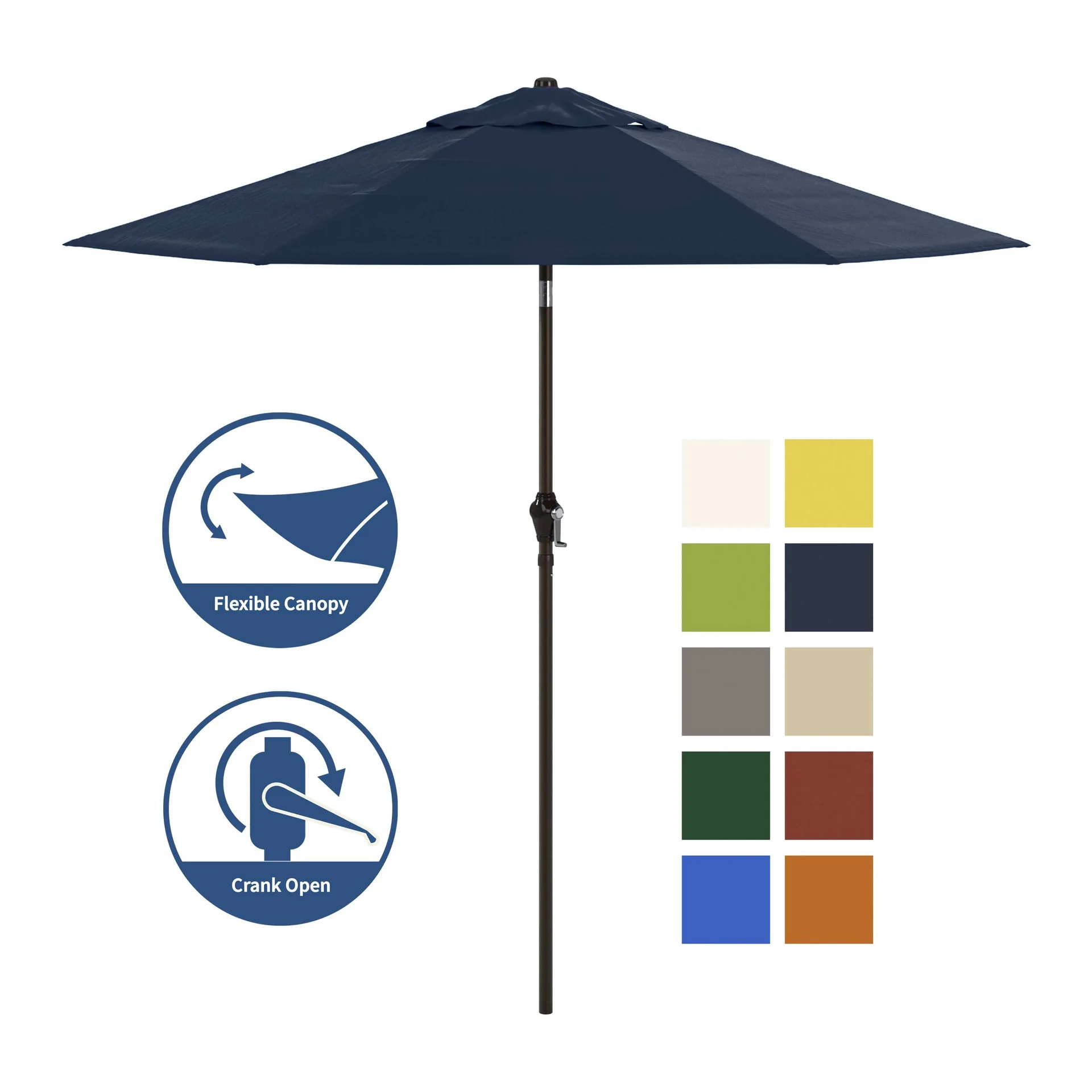 Navy Blue Patio Umbrella