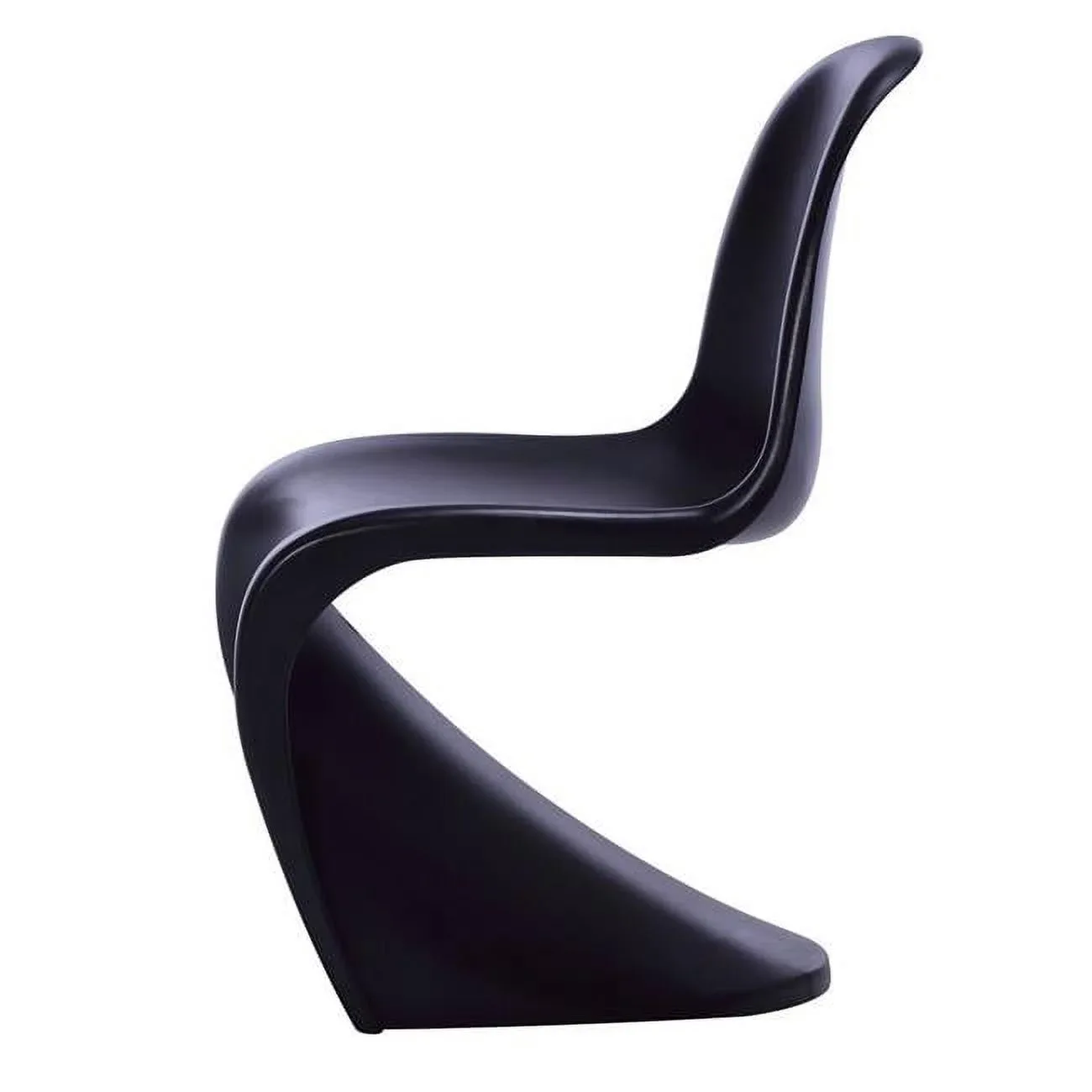 S Shape Black Sculptural Chair