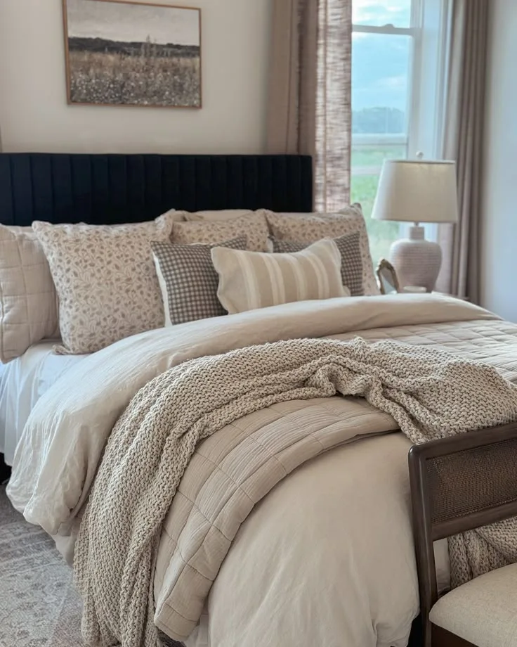 Beige Cotton Bedding Set
