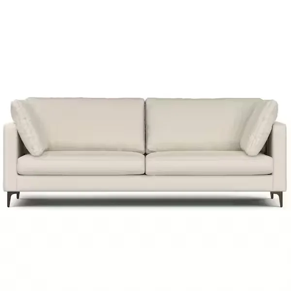 Ava Modern Cream Upholstered Sofa