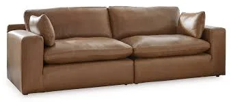 Brown Leather Sectional Sofa