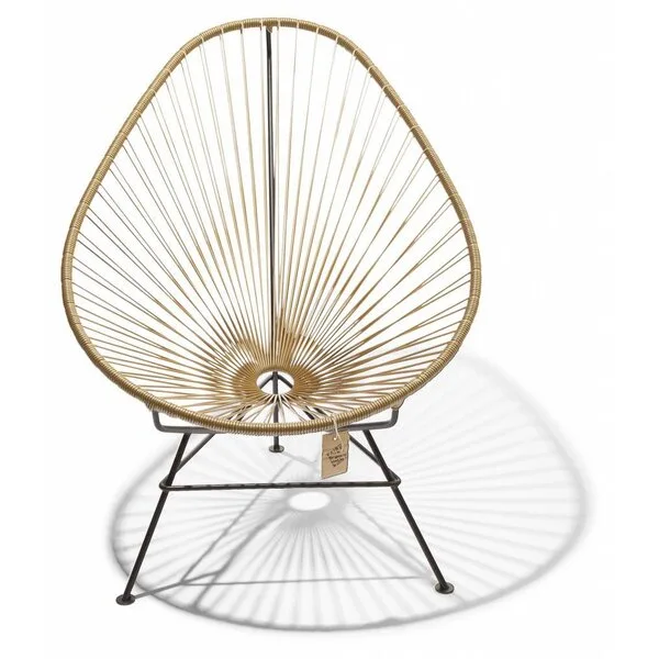 Woven Gold Acapulco Chair