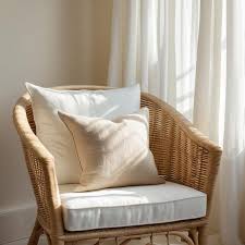 Solid Linen Throw Pillow